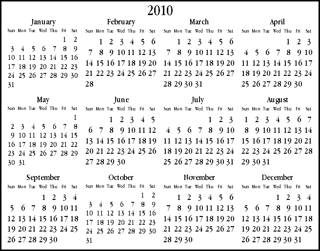 Modern Calendar